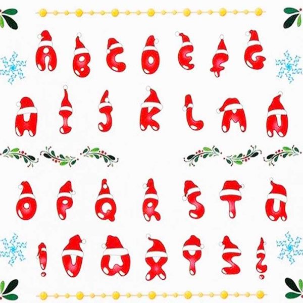 Christmas Nail Water Decal 472