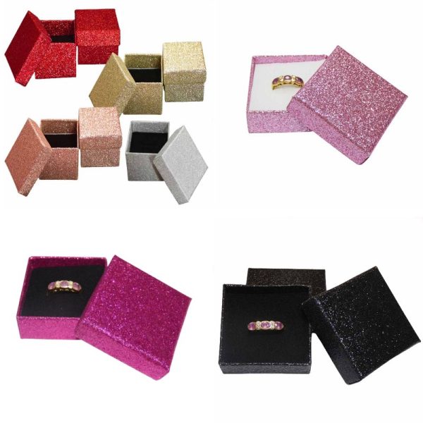 Glitter ring boxes