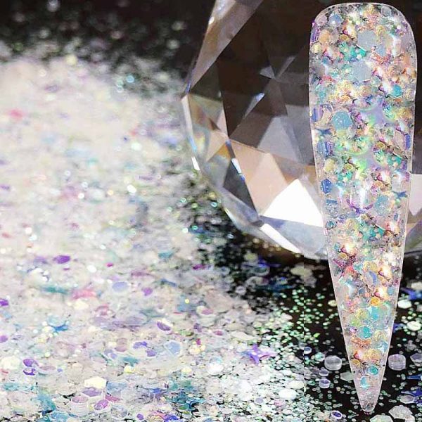 Christmas Glow In The Dark Glitter Mix