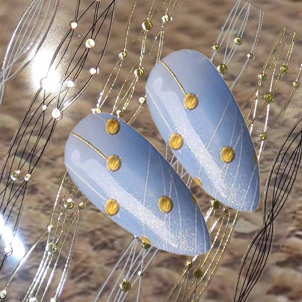 Wave Nail Stickers And Dots