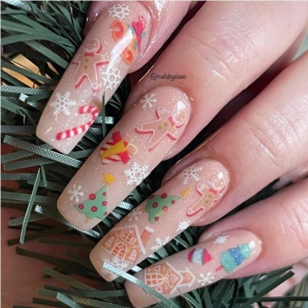Christmas Nail Transfer Foil Design 3 - Image 2