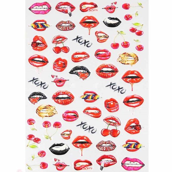 Valentines Nail Art Stickers Design 81