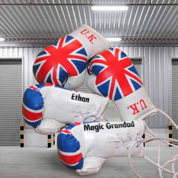 Personalised Mini Boxing Gloves UK Great Britain Union Jack Mini Boxing Gloves VE Day Boxing Gloves - Image 2