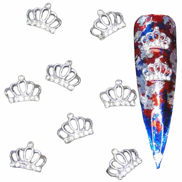 Crown Clear Crystal Alloy Nail Art Design 5