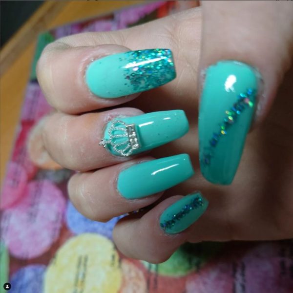VE Day Crown Nail Art Charms Clear Crystal Alloy Nail Art Crown Charms Design 2 - Image 3