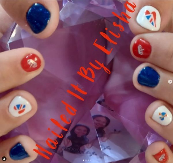 VE Day Union Jack Heart Shape Nail Art Stickers Union Jack VE Day Nail Art Stickers - Image 5