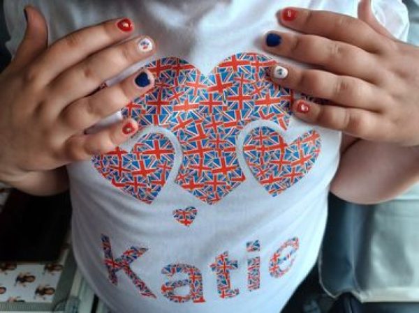 VE Day Union Jack Heart Shape Nail Art Stickers Union Jack VE Day Nail Art Stickers - Image 6