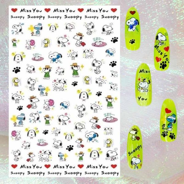 Snoopy Nail Art Stickers 108