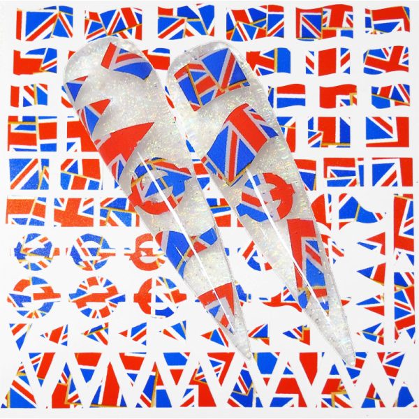 Union Jack Queens Jubilee Flags And Underground Vinyl Stickers