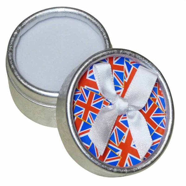 Union Jack Ring Box Round