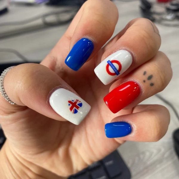Union Jack Nail Art Water Decals VE Day Nail Art Water Slide Nail Decals - Image 3