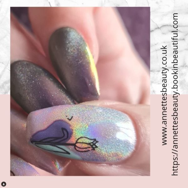 Abstract Art Face Nail Transfer Foil Design 6 - Image 3