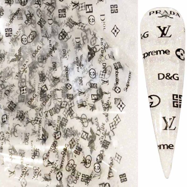 Designer Inspired Nail Art Transfer Foil Design 32