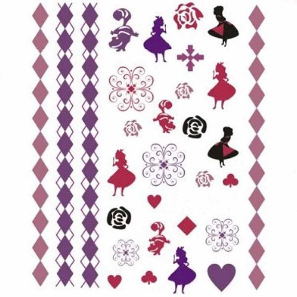 Alice In Wonderland Water Decal Design 2077