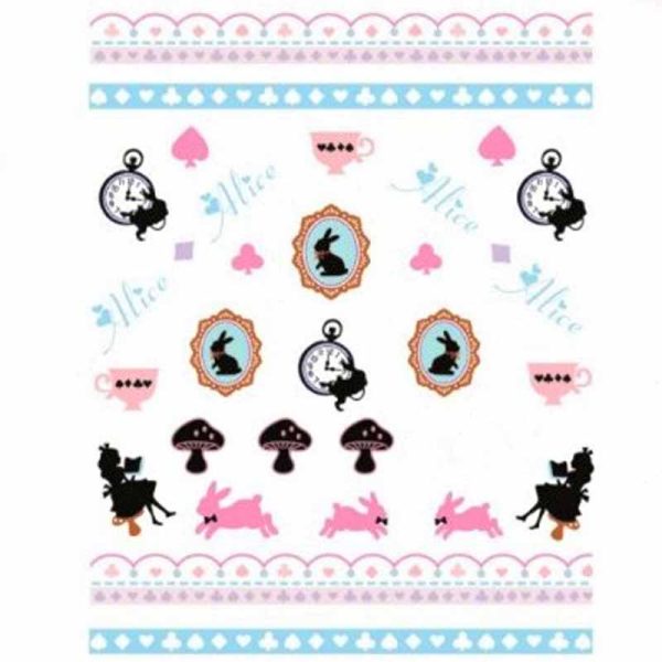 Alice In Wonderland Water Decal Design 2081