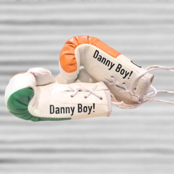 Personalised Irish Mini Boxing Gloves For Cars & Gifts Commemorative Boxing Ireland Mini Boxing Gloves - Image 9