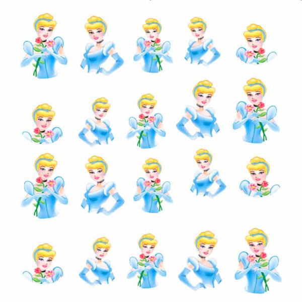 Disney Cinderella Water Decal Design 1701
