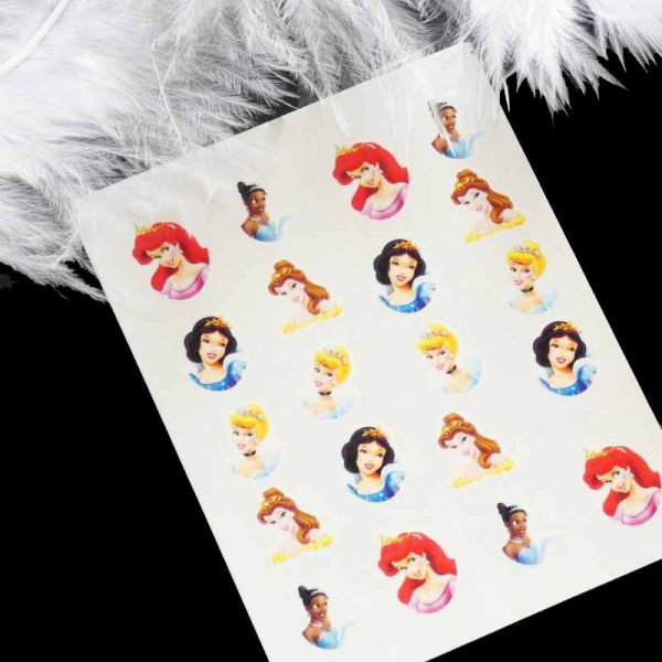 Disney Princess Cinderella Snow White Ariel Water Decals Design 491
