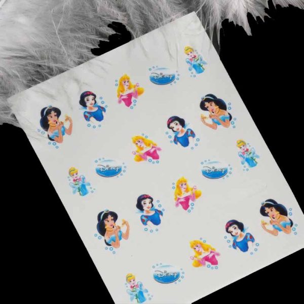 Disney Princess Jasmin Snow White Aurora Water Decals Design 1700