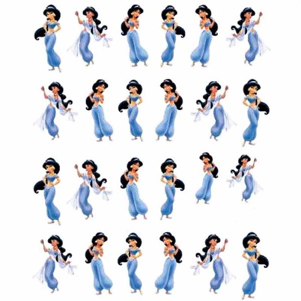 Disney Princess Jasmin Water Decal Design 1705