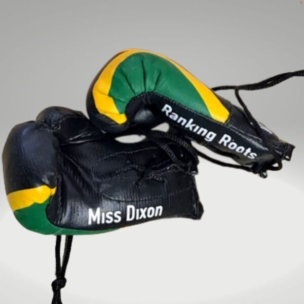 Personalised Jamaican Mini Boxing Gloves For Cars & Gifts Commemorative Boxing Jamaica Mini Boxing Gloves - Image 6