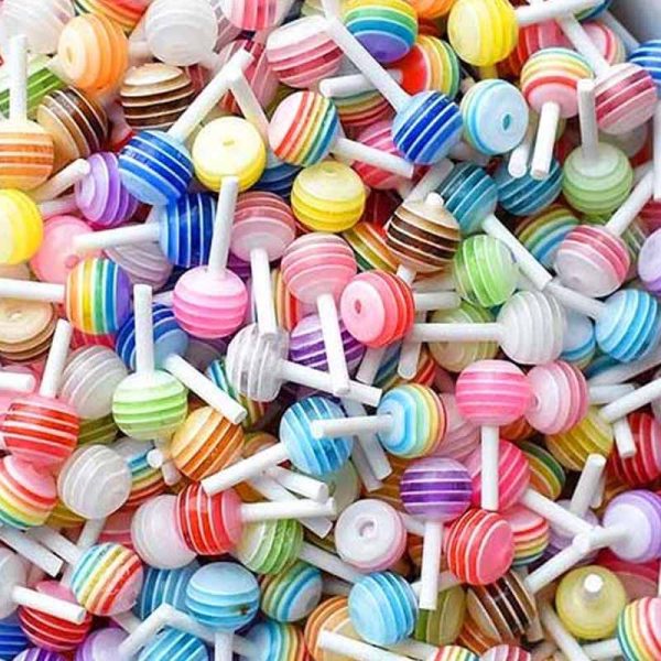 Mini Lollipop Nail Art Charms x 10 - Image 7