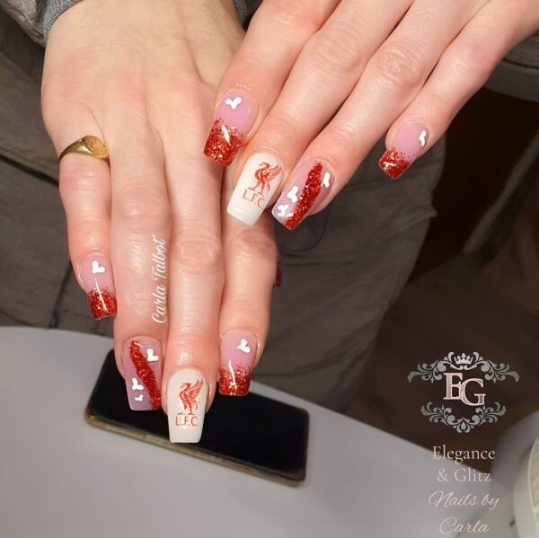 Liverpool Football Club Nail Art Decals Liverpool Nail Art Water Decals - Image 4