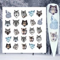 Wolf Nail Art Water Decals