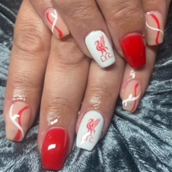 Coloured Liver Bird Liverpool Football Club Nail Art Decals Liverpool Liver Bird Water Decals - Image 3