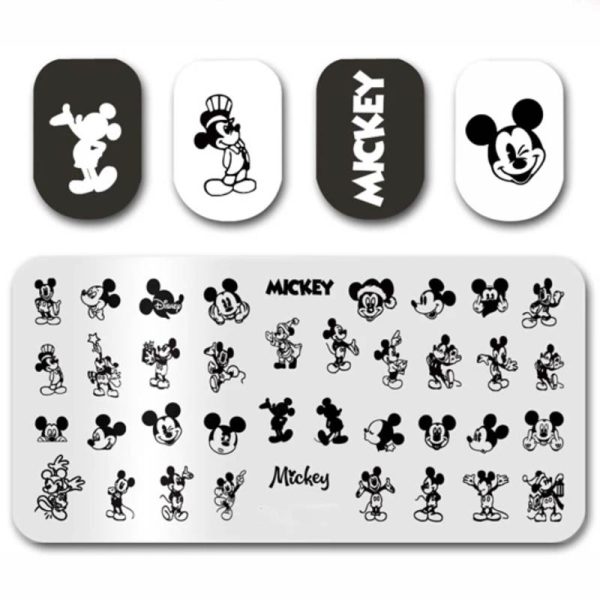 Disney Mickey Mouse And Christmas Mickey Mouse Stamping Plate Design 124