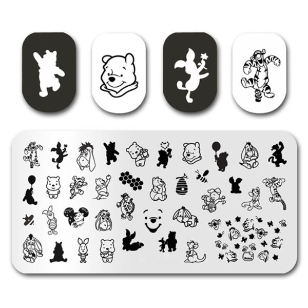 Disney Winnie The Pooh And Friends Stamping Plate Design 096