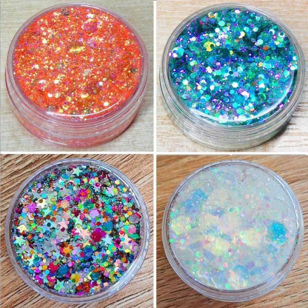 Festival Glitter Gel Face Hair And Body Glitter Gel Gay Pride Glitter Gel Colour 24 - Image 4