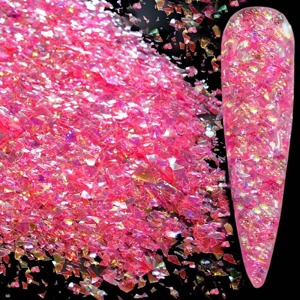 Popping Pink Colour Shifting Mylar Shards