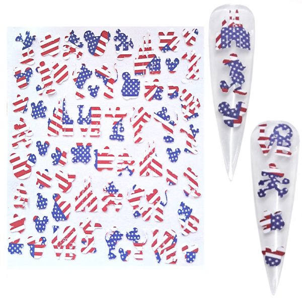 USA Mickey Stickers Design 2