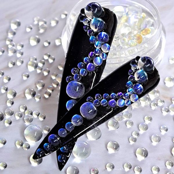 Aurora Magic Mermaid Transparent Ultra Violet Crystal Beads For Nail Art, Craft And Resin Decoration - Image 2