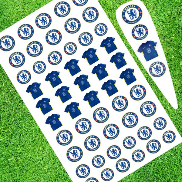 Chelsea Football Nail Water Decals