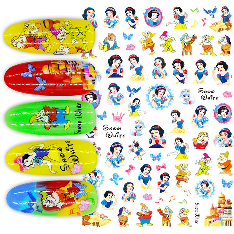 Snow White Disney Nail Polish Stickers Illustrated Nail Art,  UK