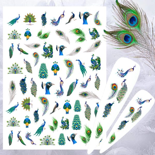 Peacock Water Decals