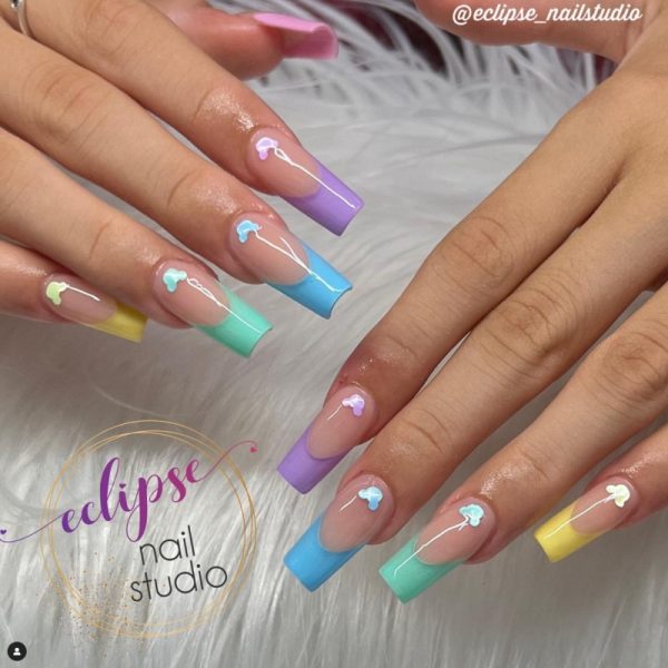 Disney Mickey Mouse Head Pastel Nail Art Stickers 132 Stickers Per Sheet - Image 3