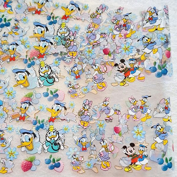 Disney Donald Duck Daisy Duck And Mickey Mouse Nail Transfer Foil Design D