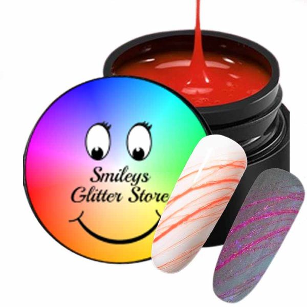 Luminous Glow In The Dark Orange To Pink Spider Gel