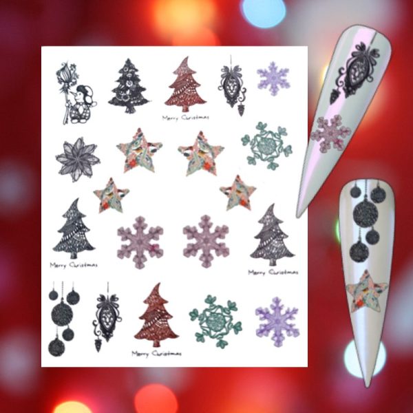Christmas Water Decal Design 899