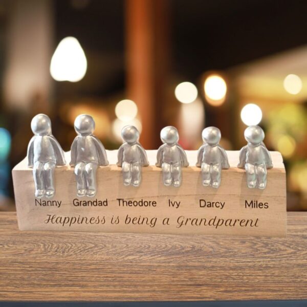 Together We Make A Family Gifts Wooden Block Stand And Sculpture Figurines Anniversary Gift Grandparents Family Gift Christmas Family Gift - Image 5