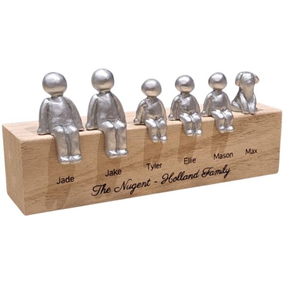 Personalised Choose Your Own Family Combination Sculpture Figurines Anniversary, Christmas, Fathers Day and Mothers Day Gift Idea Together We Make A Family Gifts - Image 11