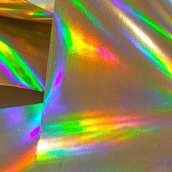 Gold Holographic Nail Transfer Foil - Image 2