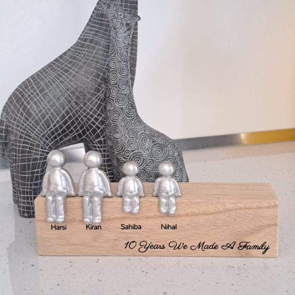 Personalised Choose Your Own Family Combination Sculpture Figurines Anniversary, Christmas, Fathers Day and Mothers Day Gift Idea Together We Make A Family Gifts - Image 5