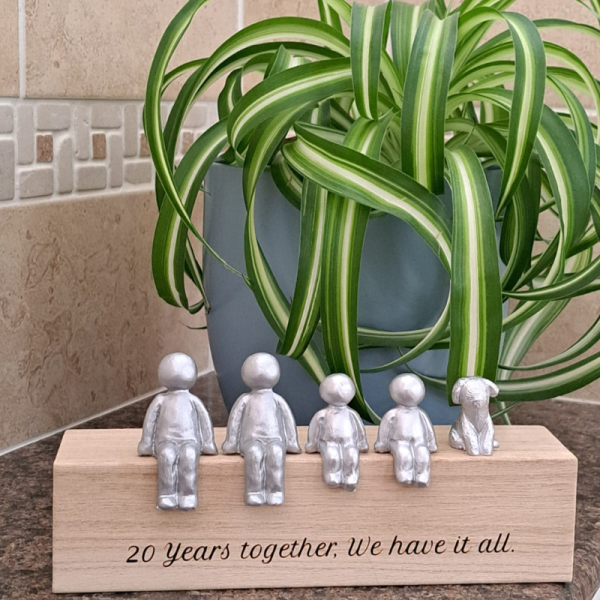 Personalised Choose Your Own Family Combination Sculpture Figurines Anniversary, Christmas, Fathers Day and Mothers Day Gift Idea Together We Make A Family Gifts - Image 2