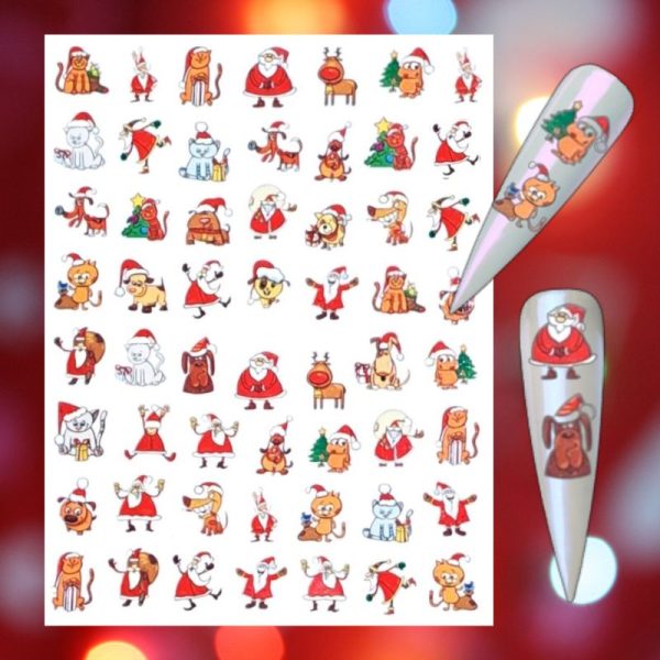 Santa Christmas Stickers Design 451