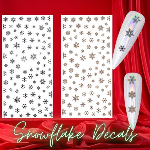 Snowflake Water Decals