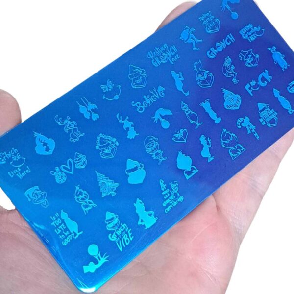 The Grinch Nail Stamping Plate